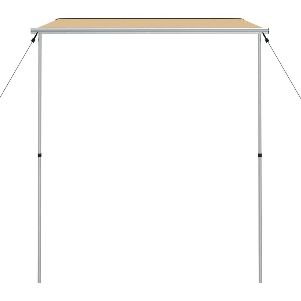 INLIFE Wohnwagen-Markise 2,4x2,5x2,15 m Beige,10.5kg,148139