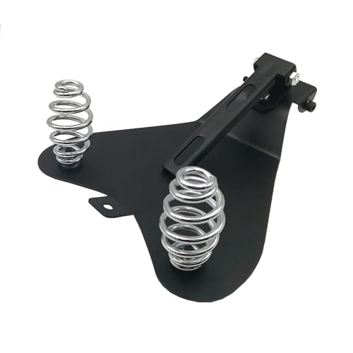 Placa base de asiento individual moto Harley Sportster XL883 1200 con muelles en espiral cromo