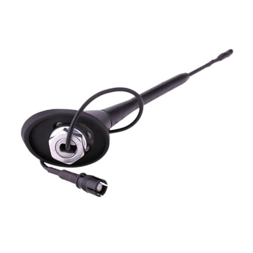 UTVTNPUKM Antena AM/FM de 9' for mástil techo flexible y base for VW Jetta Bora Golf Polo MK4 Passat B5 Audi antena de coche