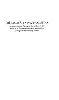 Sri Bagala Tatva Prakasika : An Authoritative Tantra on the Philosophical Aspects of Sri Bagalamukhi as Mahavidya Along with Her Worship Rituals 8193310209 Book Cover