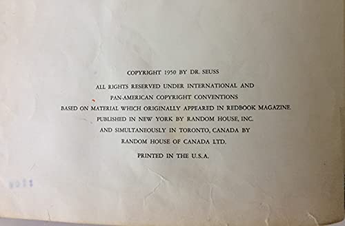 If I Ran the Zoo, 1950, First Edition B00FCV3FYA Book Cover