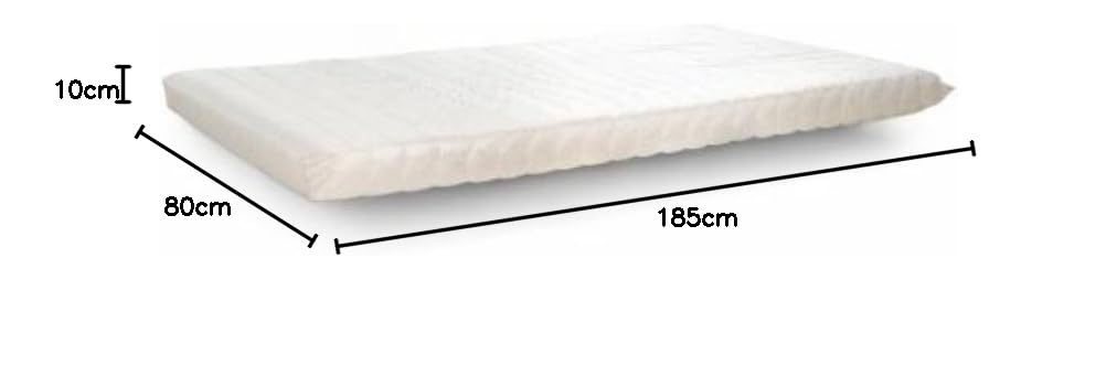 Evergreenweb - Materasso Matrimoniale 160x195 in Waterfoam Alto 10 cm Ideale per Letto Matrimoniale, Divano Letto o Brandina Pieghevole, Ortopedico con Rivestimento Antiacaro Traspirante SUN - OFFERTA