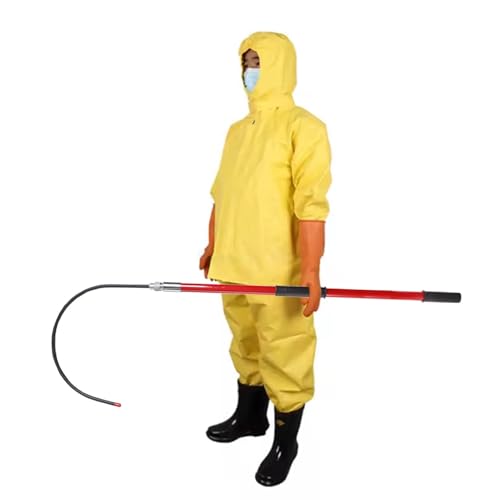 Electrical Safety Rescue Hook, Portable High Voltage Life Saver Pole, Non-Conductive Electrocution Emergency Rescue Sticks, Electrician Tools(Red,2m/6.6ft)