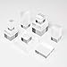 RY DISPLAY Clear Polished Acrylic Cube Display Stand - Acrylic Square Jewelry Showcase Holder (2