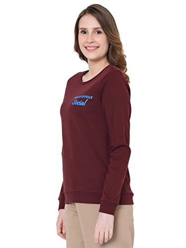 Image of VERO MODA Women's Cotton Crew Neck Sweatshirt