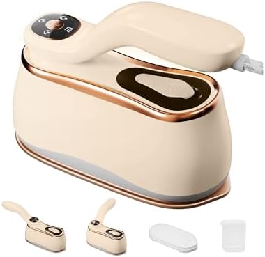 Portable Clothes Steamer 175x80mm Ceramic Glaze Panel Iron LCD 22...