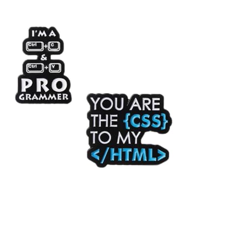 2PCs Trust Me I’m A Programmer Codes Like A Girl Brooch Computer IT Programming Buttons Enamel Lapel Pin Funny Words Brooch Pin Set Programmer Code Brooch Math Science Theme Badge Lapel Pin Programmer