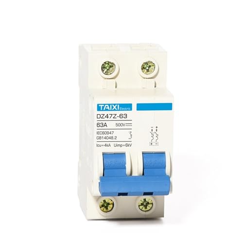 Disjoncteur miniature solaire DC MCB DZ47Z-63 2P 1000V 25A pour protection photovoltaïque