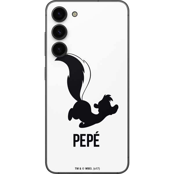 Skinit Phone Decal Skin Compatible with Samsung Galaxy S23 Plus - Officially Licensed Warner Bros Pepe Le Pew Identity Design