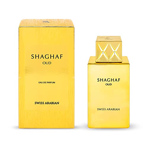 Tawakkal Perfumes Shaghaf Oud De Swiss Arabian - Fragancia Unisex Con Notas De Vainilla, Praliné, Rosa Y Azafrán, 75 Ml Tawakkal Perfumes Shaghaf Oud De Swiss Arabian - Fragancia Unisex Con Notas De Vainilla, Praliné, Rosa Y Azafrán, 75 Ml