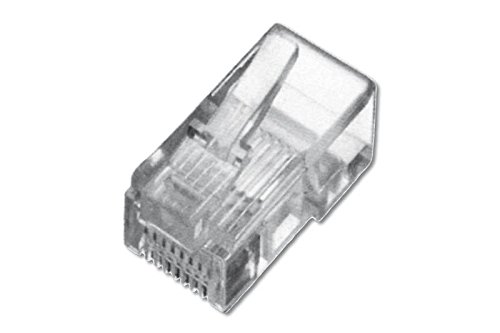Preisvergleich Produktbild DIGITUS Modular Stecker fr Flachbandk. ungeschirmt 4P4C,RJ10