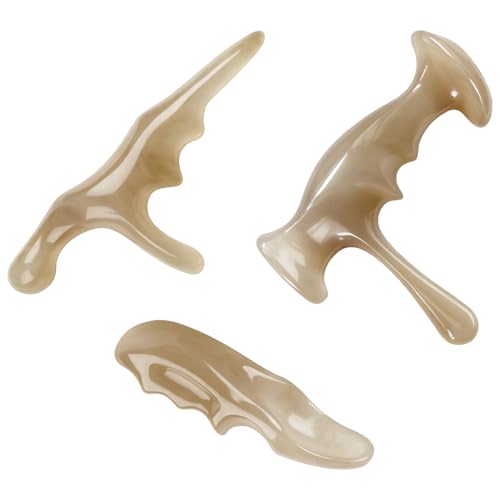 Manual Trigger Point Massage Tool Thumb Saver Deep Tissue Massage 3Pcs Set for Whole Body, Knot and Stress Relief Muscle Relaxation
