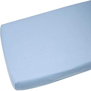 Family Bedding Next to Me Crib Fitted Sheet For Chicco | Next2me Fitted Sheet 51x85cm| Jersey Soft Bedsheet Hypoallergenic Elasticated Breathable Fitted Cot Sheet (Single Pack, Blue)