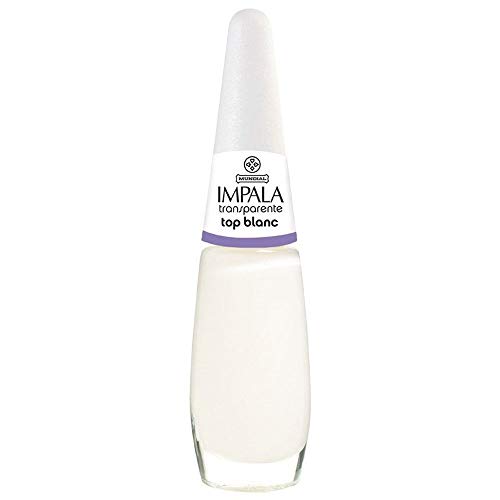 Esmalte Top Blanc, Impala Cosmeticos, Transparente/Branco