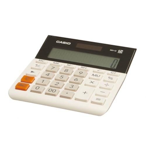 Casio MH12-WES Wide 12 Digit Calculator - White