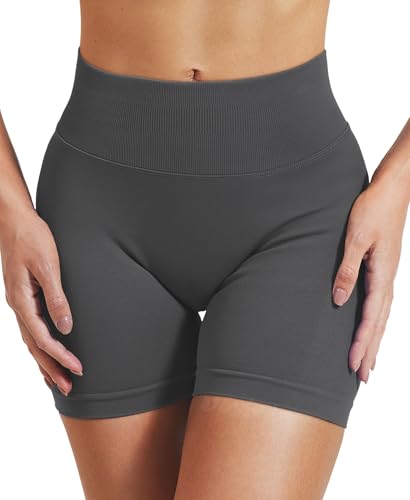 Image of VOYJOY Women Workout Impact Shorts 2.5 inch / 3.6 inch / 4.5 inch / 6 inch Scrunch Butt Booty | Tummy Control, High Waisted, Bike Short, Gentle Compression, for Women