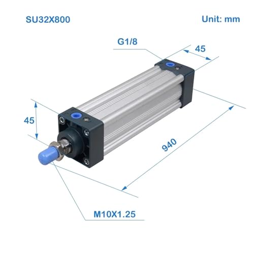 Vérin pneumatique double effet SU32 pour remplacer vos actionneurs usés - 3