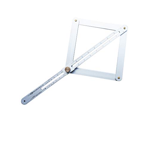 Toyvian Miter Angle Measuring Ruler Angle Divider Aluminium Alloy Protractor Corner Angle Finder