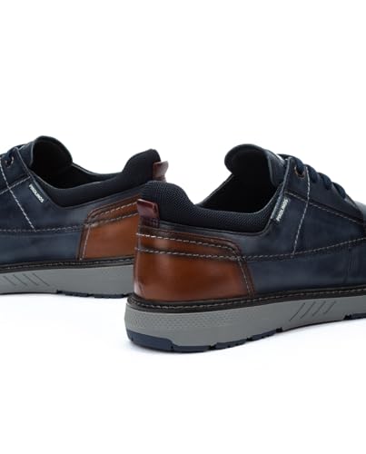 Pikolinos Para Hombre. M8D-4292C1 Zapatillas De Piel Bilbao Marino (40), Plano, Cordones, Casual - 4