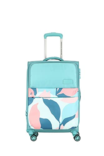 Image of American Tourister Polyester 26.77 inches Soft Suitcase With 8 Spinner Wheel (LD8 (0) 01 002 Blue)