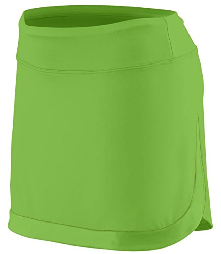 Augusta Sportswear AG2410 Women's Action Color Block Skort, Lime/Lime, XX-Large Pack