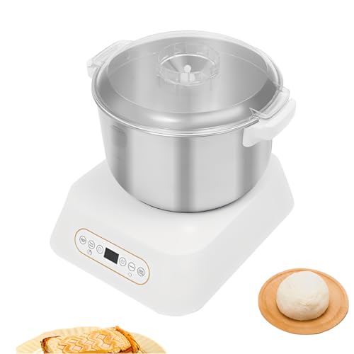 Máquina amasadora de masa de acero inoxidable 7L, con función de fermentación, amasadora de pizza para gastronomía, temporizador de 5 a 120 minutos, función de apagado automático y fermentación, color Máquina amasadora de masa de acero inoxidable 7L, con función de fermentación, amasadora de pizza para gastronomía, temporizador de 5 a 120 minutos, función de apagado automático y fermentación, color
