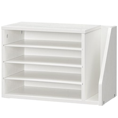 HOOBRO Holzwerkstoff Schreibtisch Organizer, Dokumentenablage...