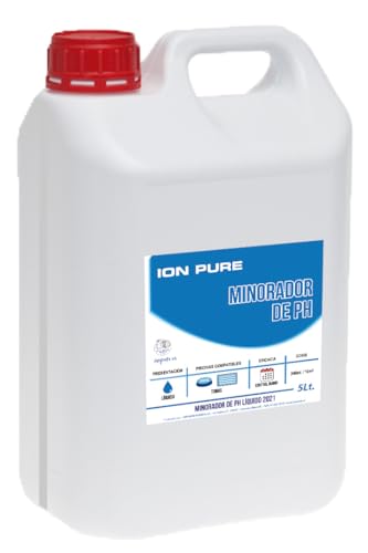 Minorador de pH Líquido para Piscinas 5 L – Ajusta el pH del Agua Cuando Supera 7,6 | Uso con Bomba Dosificadora Automática