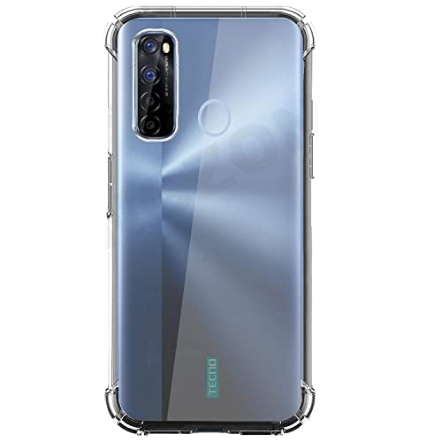 Image of COVERBLACK Rubber Back Cover for Vivo Tecno Spark 5Pro / Spark 5 / KD7H - Transparent