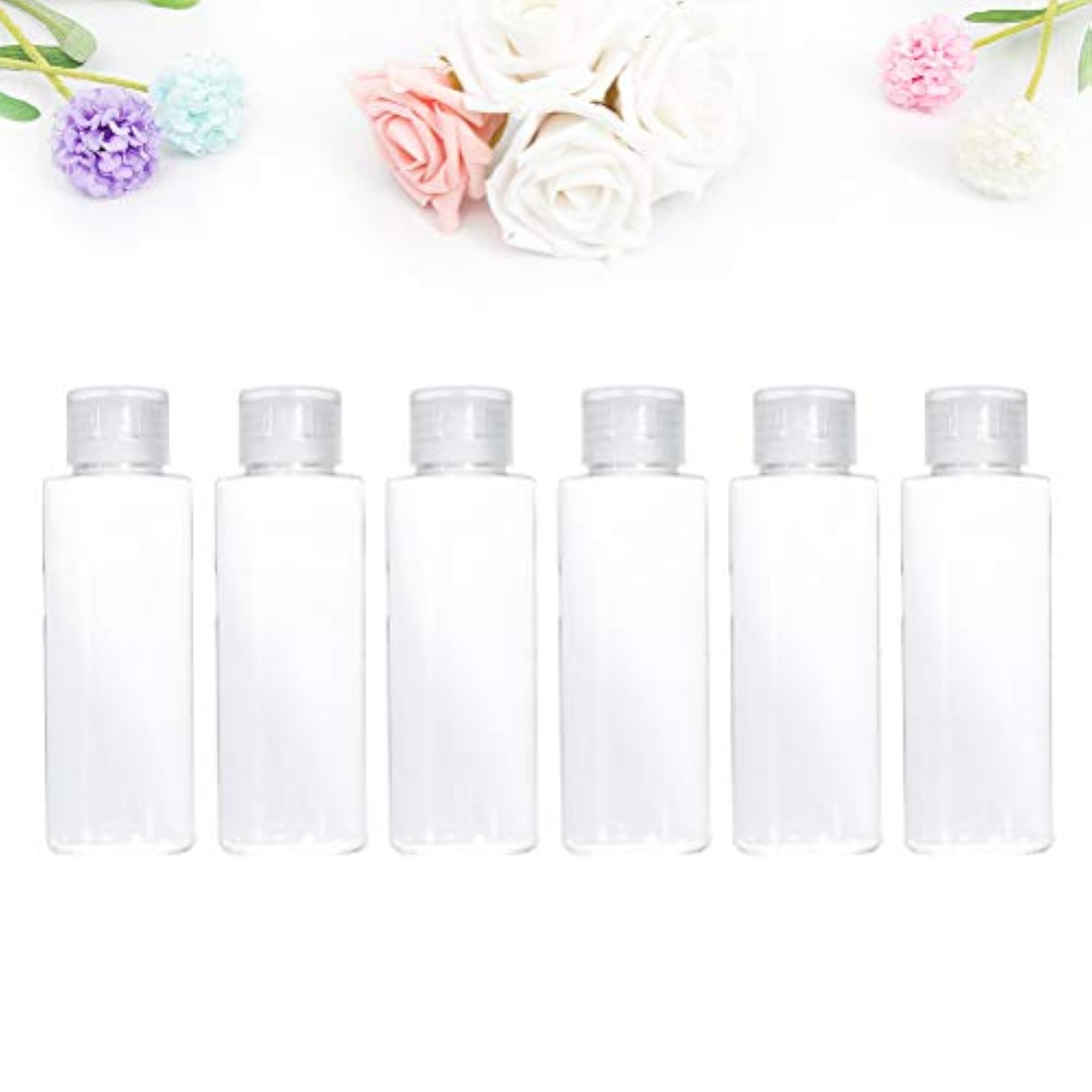 24Pcs 50ml Transparent Cosmetic Bottles for Travel