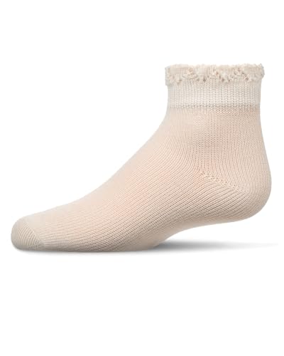 MeMoi Girls Crochet Ruffle-Trim Mercerized Cotton Blend Ankle Sock3