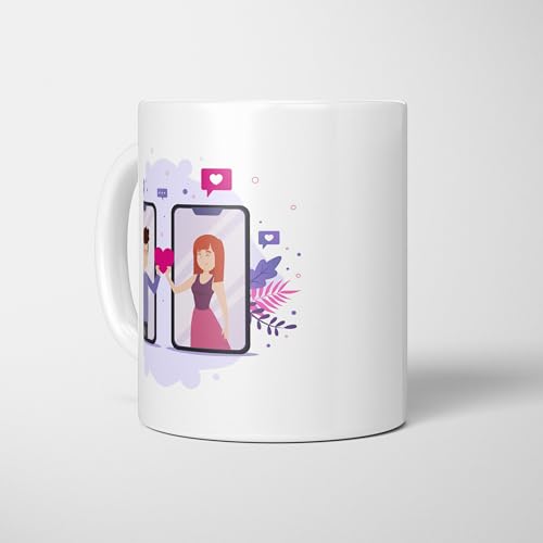 Image of Raksha Bandhan Gifts Printed Mug with Keychain Best Rakhi Combo Gift for Brother & Sister Rakshabandhan Return Gifts for Sister White 350ml Coffee Mug(Pack of 5)(Combo Set)(RMCKRCG304)