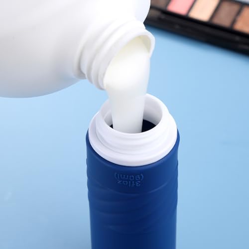 Gemice Travel Bottles for Toiletries, Tsa Approved 3oz Portable Travel Bottles, BPA Free Leak Proof Squeezable Travel Size Containers, Travel Accessories for Shampoo Conditioner Lotion (4 Pack)3