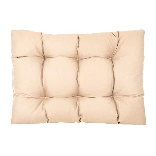 Best Wool Cojines para palets – cojin de Asiento 120x80cm + Respaldo 120x40cm – cojin Palet Relleno de Espuma granulada - en la terraza y en el jardín - imagen 2