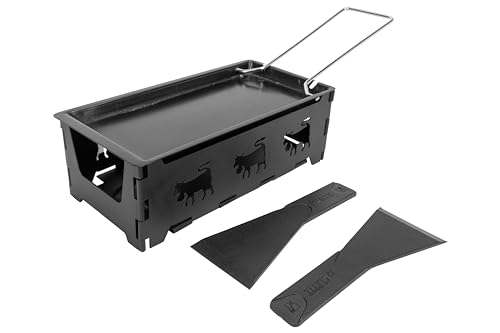 Cosy & Trendy 5659008 Vela raclette Grill, Stainless Steel, Negro