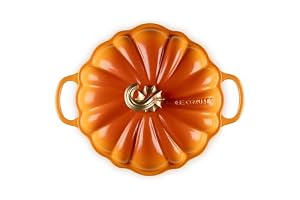Le Creuset Enameled Cast Iron Signature Pumpkin Cocotte, 4 qt., Persimmon — photo 2 of 6