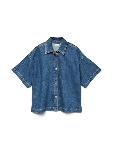 Vmtessa Ss Loose Denim Shirt Ga
