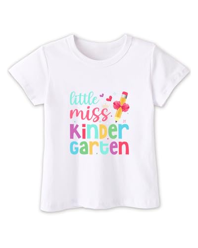 Image of Kindergarten Shirt for Girls Boys Kids Toddler First Day of School Shirts Back to School in My Kindergarten Era Tshirt 2T-7Y