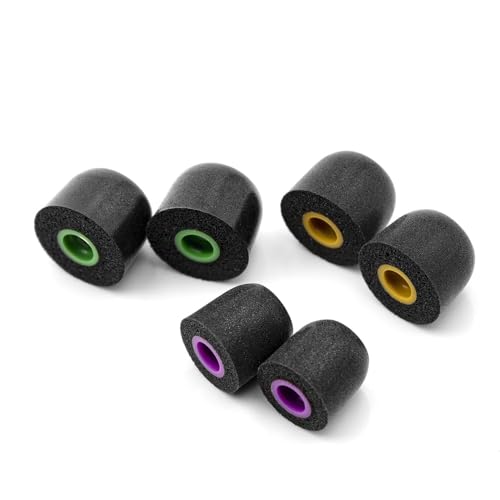 Image of Linsoul Tripowin TP45 Spiral Groove Memory Foam Eartips, 2 Pairs in Ear Monitor Ear Plugs Suitable for 4.5mm-6.5mm Earphone Nozzle (S)