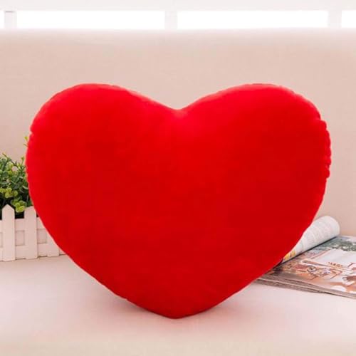 Skyearman Coussin en Forme de Cœur, Grand Oreiller Coeur Rouge, Coussin Décoratif Coussin...