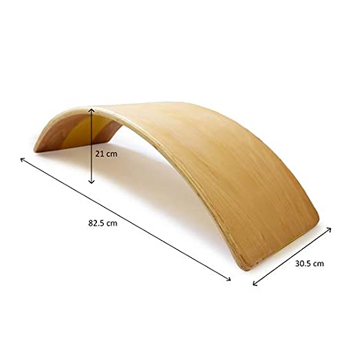 Shumee Waldorf Wooden Curvy Rocker Balance Board (3 Years+) | Multicolor | 2000 gms | Eco friendly & Organic | Non Toxic | Active Play | 100% Child Safe - Image 5 thumbnail