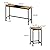 Rhomtree 4 Piece Multi-Functional Modern Rectangular 60" Dining Pub Bar Table Set with Convenient Hanging Stool Design, Easy to Assemble, 3 Stools, Kitchen Small Places(Natural)