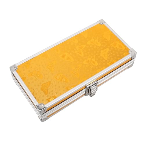 KONTONTY Handheld Aluminum Tool Box Sturdy Makeup Artist Travel Case Portable Cosmetic Organizer