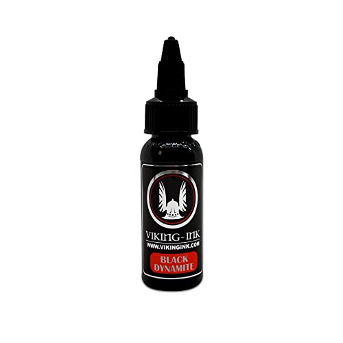 VIKING INK Tinta BLACK DYNAMITE para tatuaje 30ml