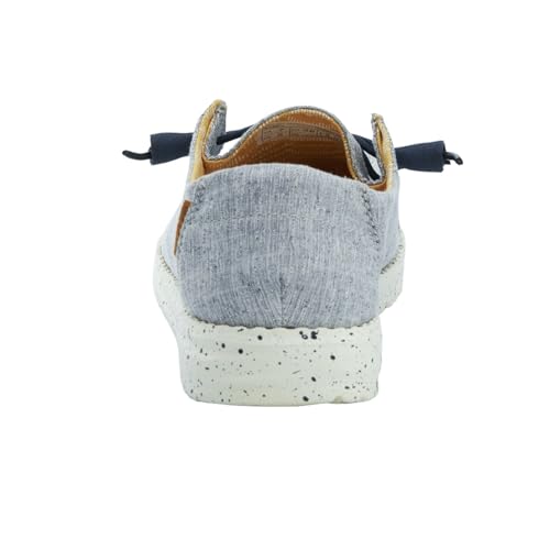 Image of HEYDUDE Women's Wendy Chambray | Women's Shoes | Women's Lace Up Loafers | Comfortable & Light-Weight