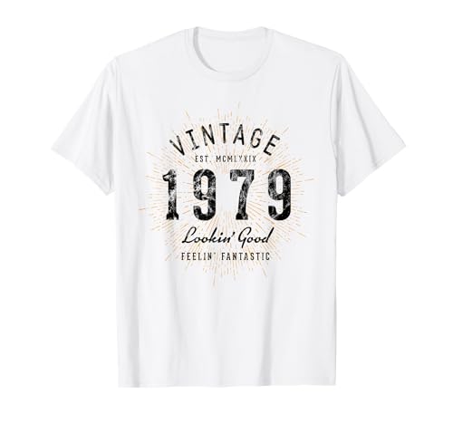 Compleanno Vintage 1979 Retrò Maglietta