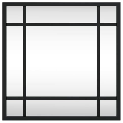 Miroir transparent durable et moderne avec cadre de fer noir - 4