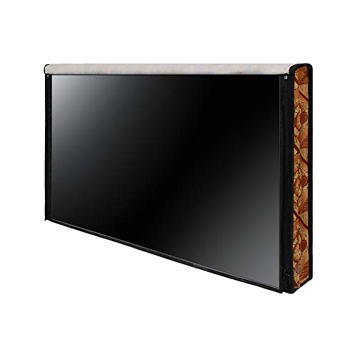 Image of DREAM CARE Double Use - Transparent & Printed Flap - 43 Inches LED TV Cover, Waterproof LED TV Cover for (LG, Samsung, Vu, Mi, Realme, TCL, Croma), SA54