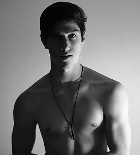 XIANNVXI Men Bar Necklace Black Healing Crystal Necklace Adjustable Rope Natural Gemstone Rectangle Pendant Necklaces Simple Cool Necklace Jewelry Christmas Gifts4