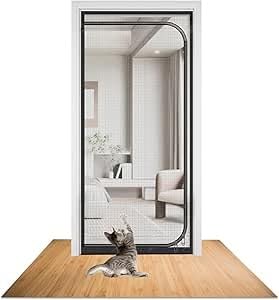 Moustiquaire pour chatière auto-adhésive pour stopper les moustiques sans bloquer votre chat B
